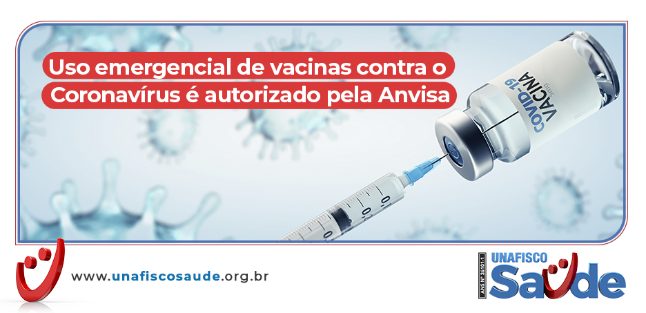 Uso emergencial de vacinas contra a Covid-19 é autorizado pela Anvisa